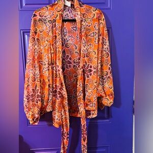 Free People Paisley Blouse